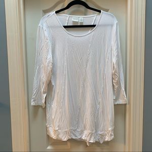 White long sleeve top from Zynergy by Chico's (M)